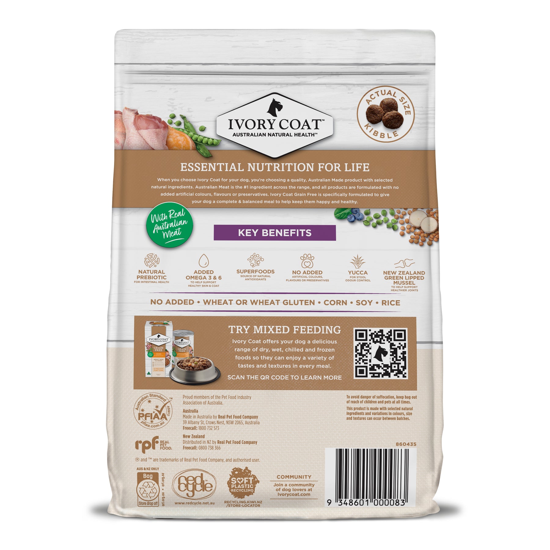Grain Free Mature All Breeds Dry Dog Food Turkey