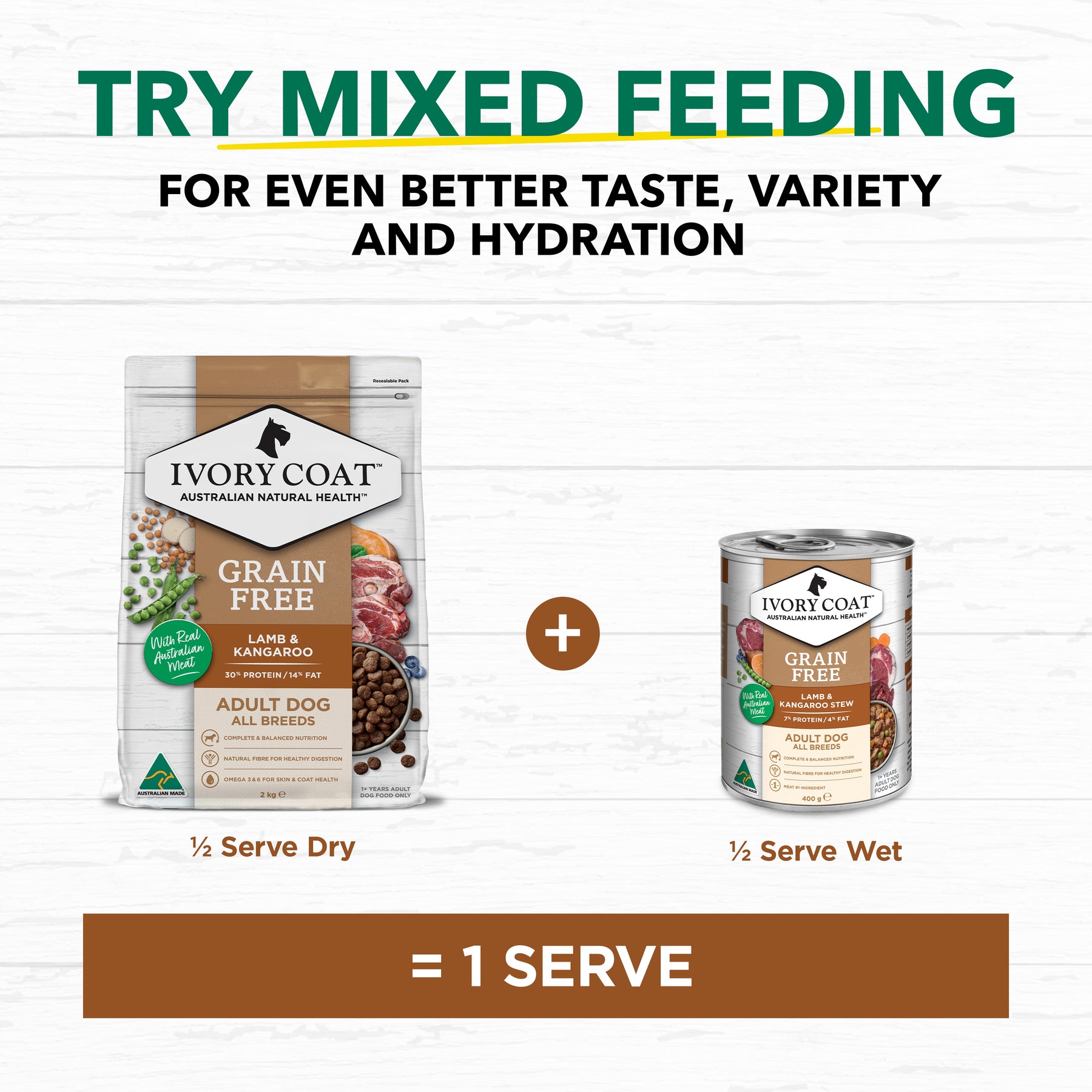 Grain Free Adult Wet Dog Food Lamb & Kangaroo Stew