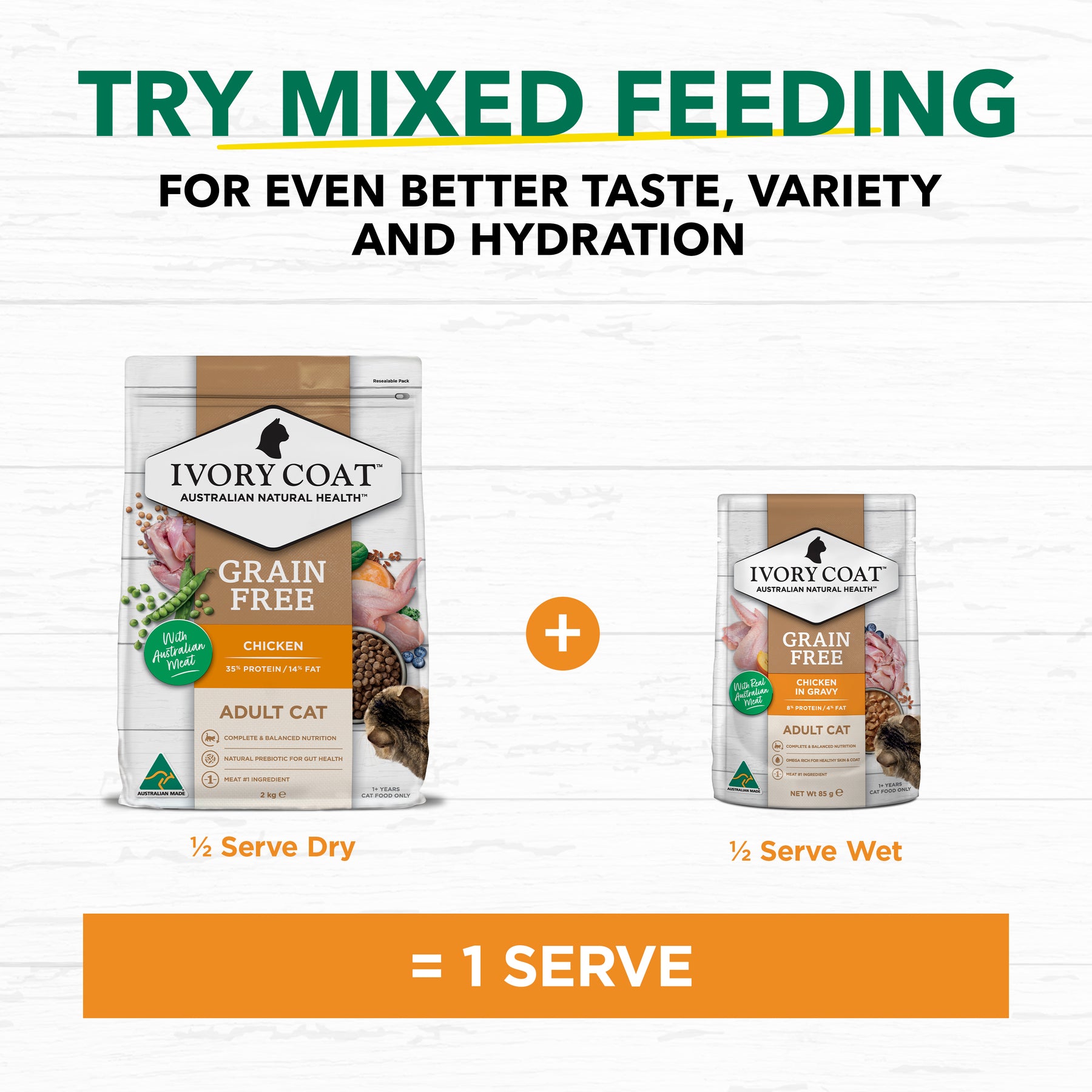 Grain Free Adult Wet Cat Food Chicken in Gravy