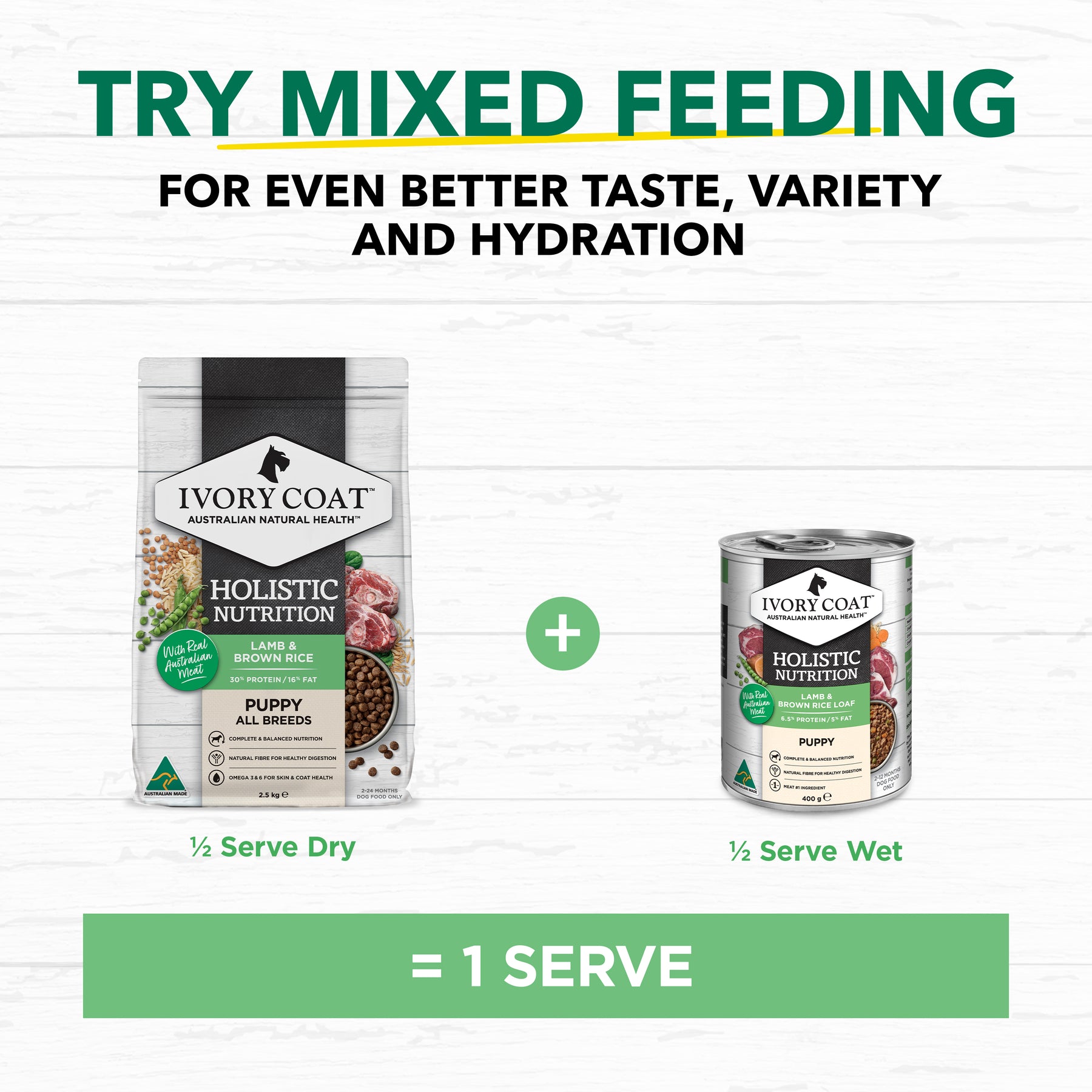 Holistic Nutrition Puppy Wet Dog Food Lamb & Brown Rice Loaf