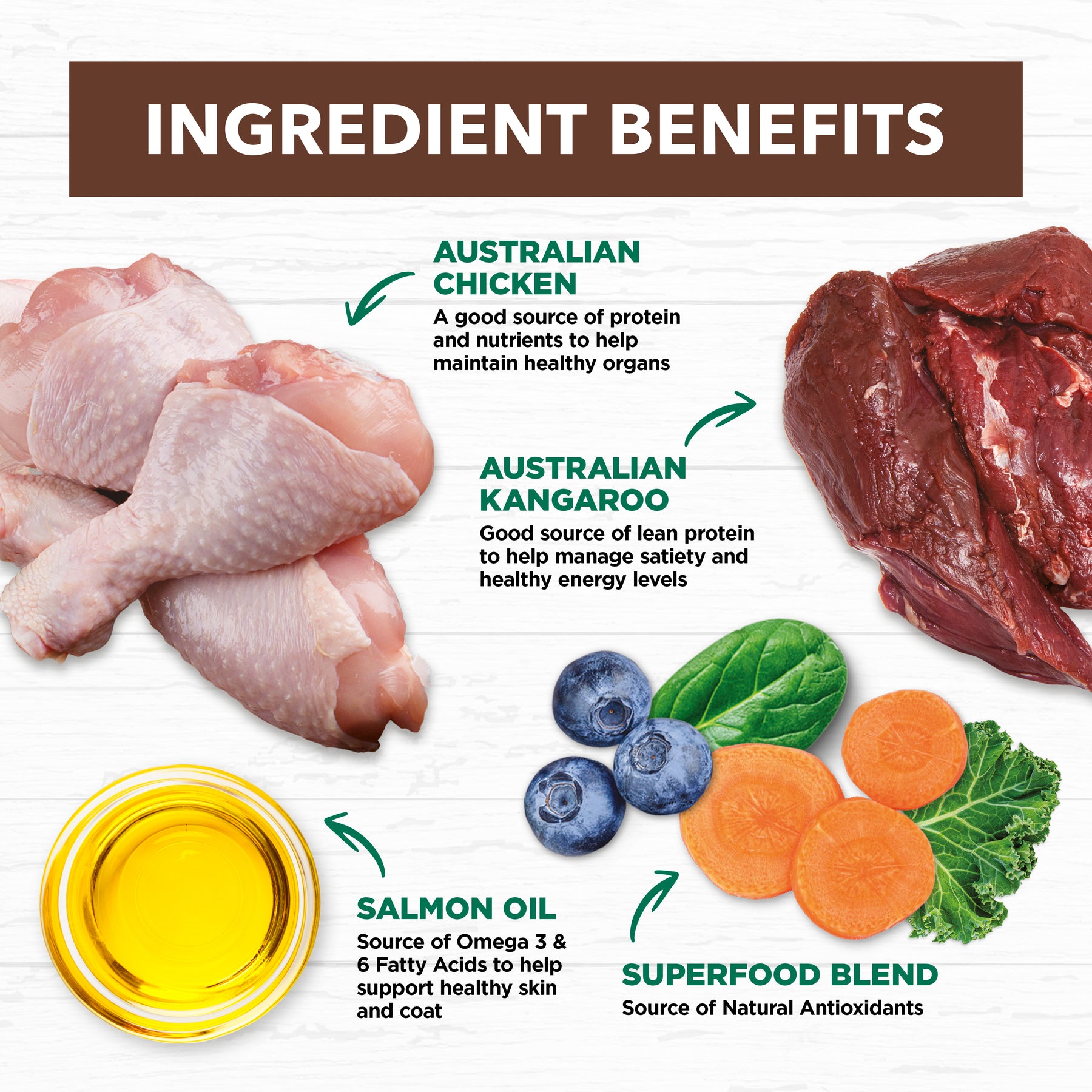 Grain Free Adult Dry Cat Food Chicken & Kangaroo