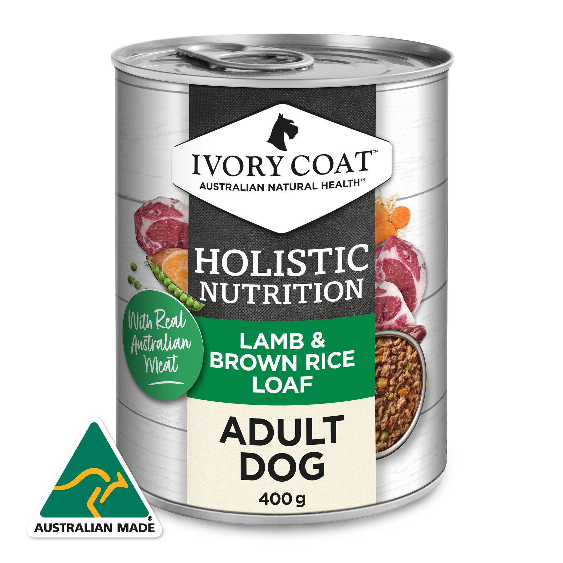 Holistic Nutrition Adult Wet Dog Food Lamb & Brown Rice Loaf