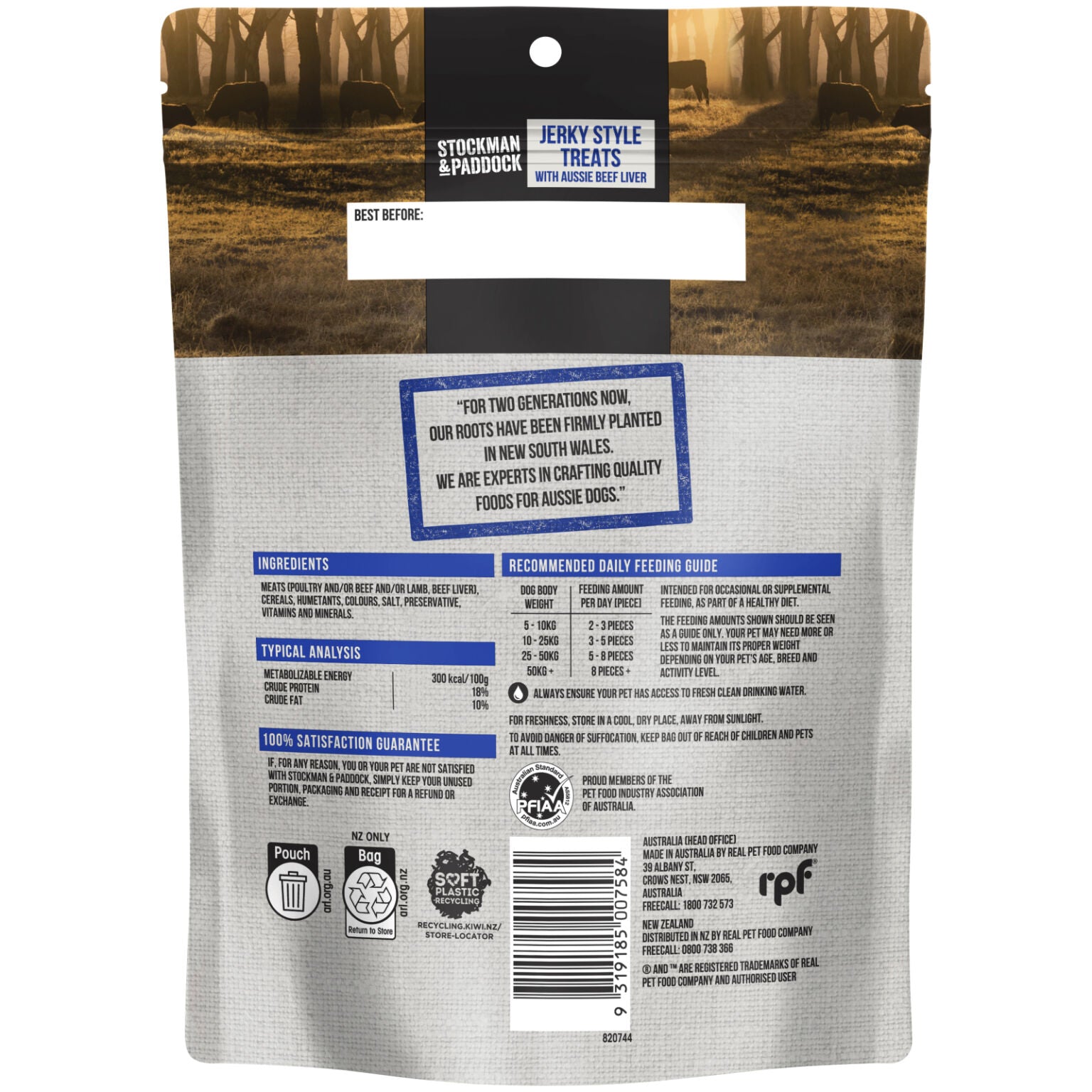 Stockman & Paddock Aussie Beef Jerky Style Treats