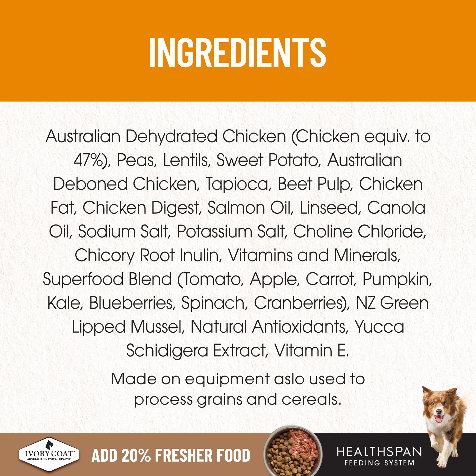 Ivory Coat™ Grain Free Adult & Senior Healthy Weight Chicken Dog Dry Food