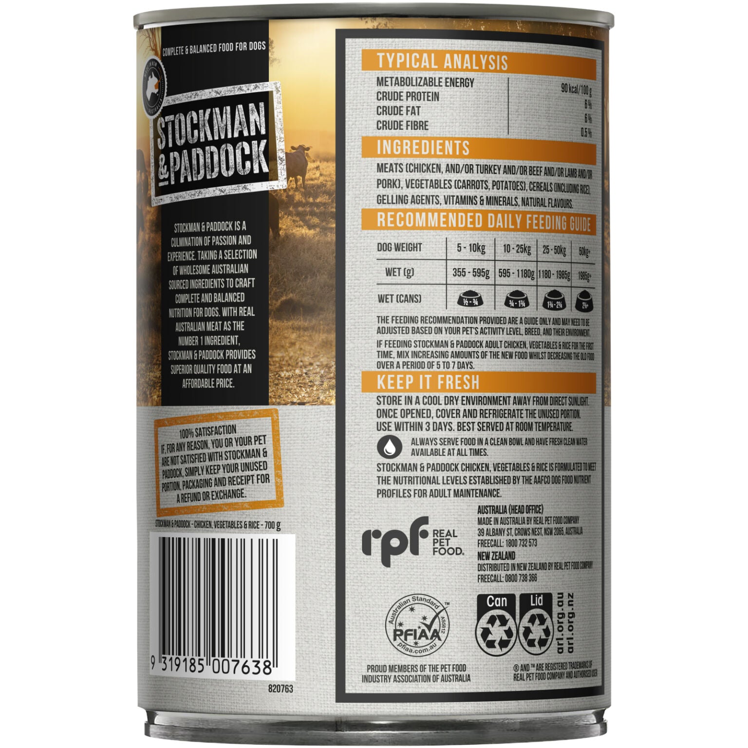 Stockman & Paddock™ Adult Dog Chicken with Vegetables Wet Food