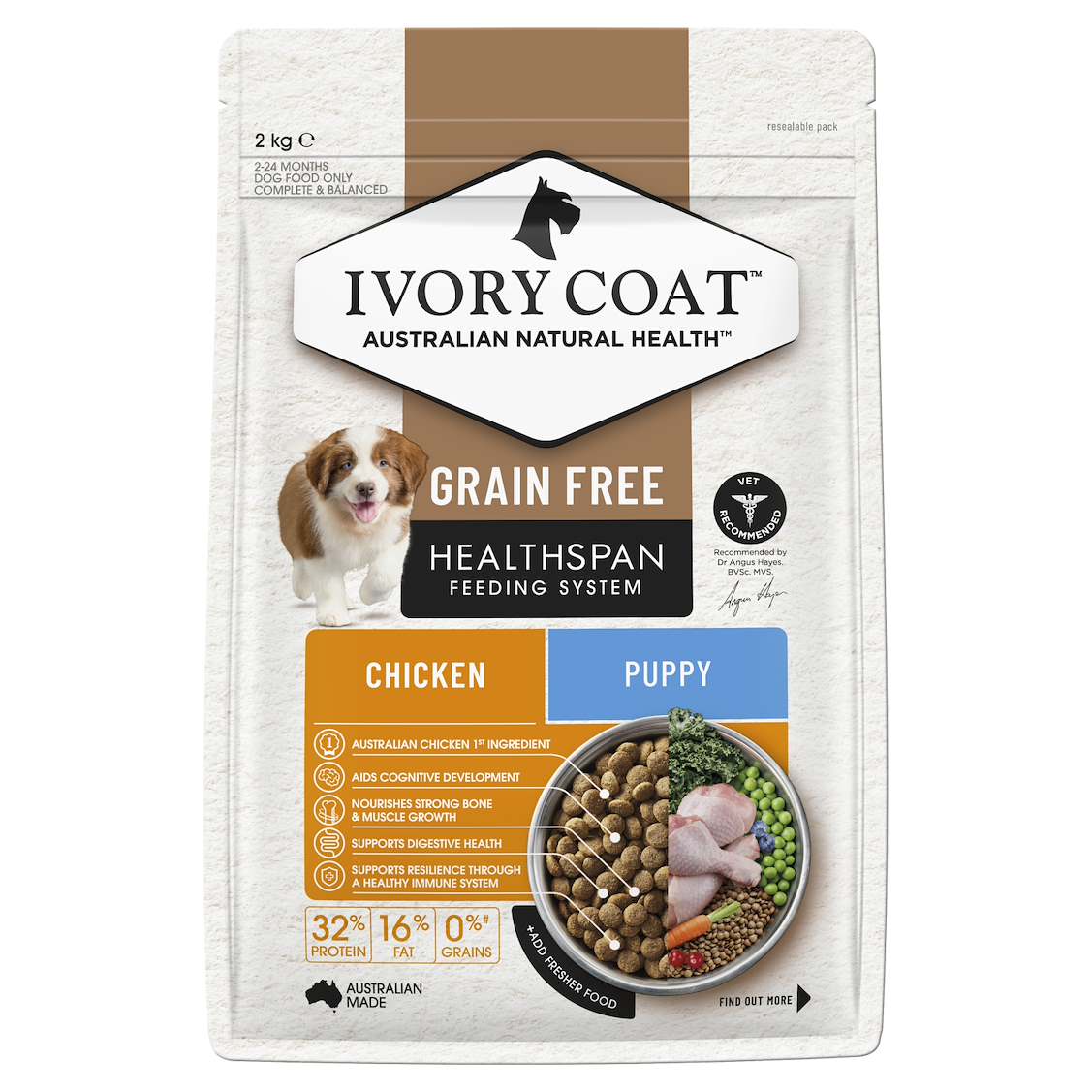 Ivory Coat™ Grain Free Puppy Chicken Dry Food