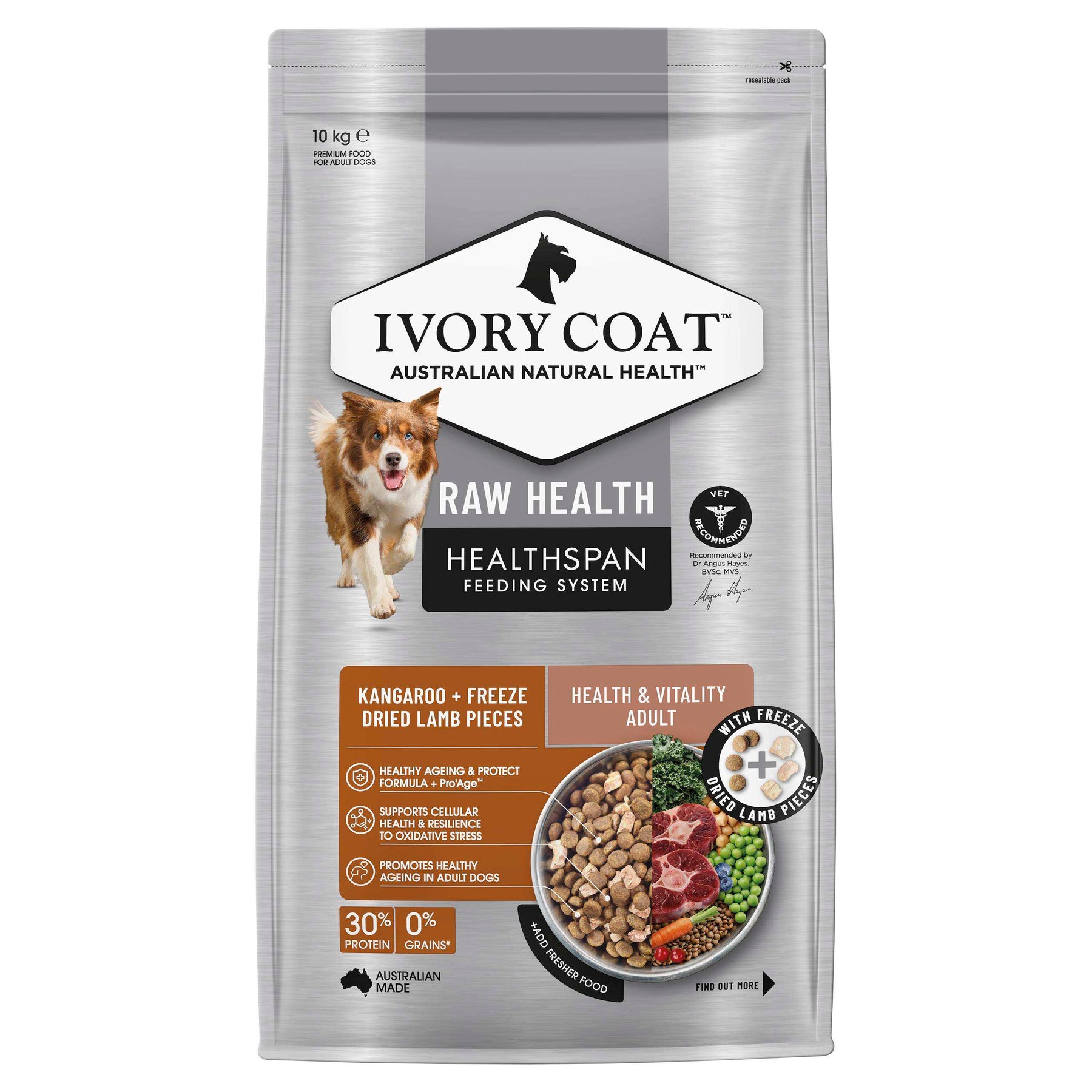 Ivory Coat™ Raw Health Adult Dog Health & Vitality Dry Food