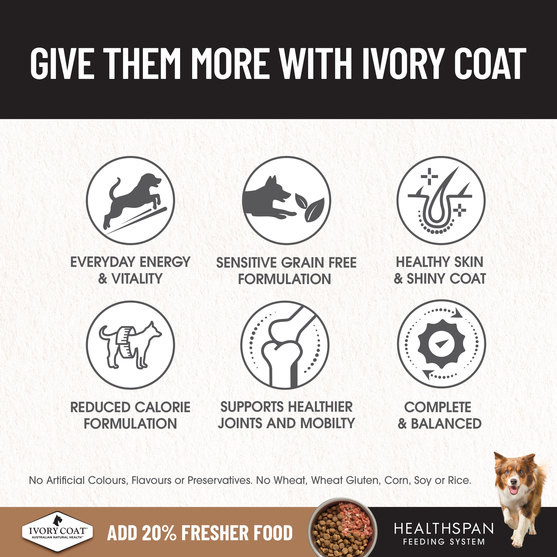 Ivory Coat™ Grain Free Adult & Senior Healthy Weight Chicken Dog Dry Food