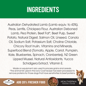 Ivory Coat™ Grain Free Large Breed Puppy Lamb Dry Food