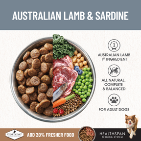 Ivory Coat™ Grain Free Adult Dog Lamb & Sardine Dry Food
