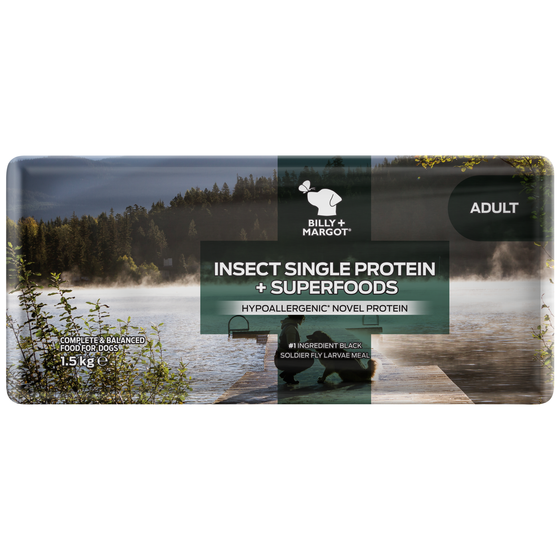 Billy & Margot™ Insect Single Protein + Superfoods Dry Dog Food