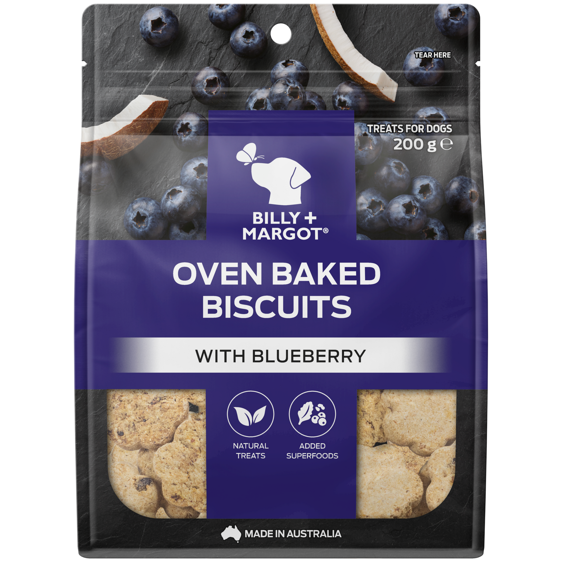 Billy + Margot Oven Baked Biscuits with Blueberry
