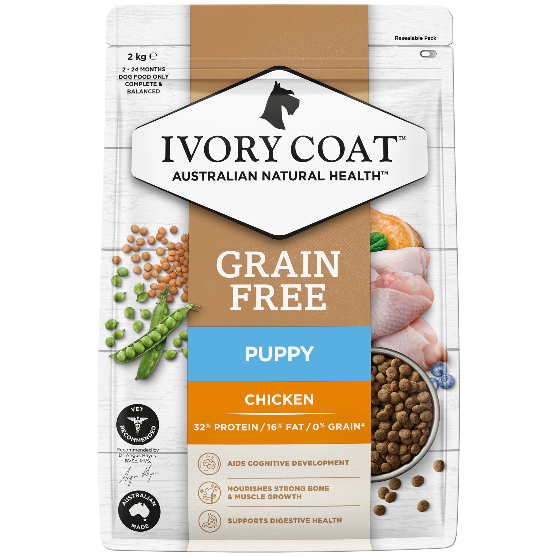 Grain Free Puppy All Breeds Dry Dog Food Chicken