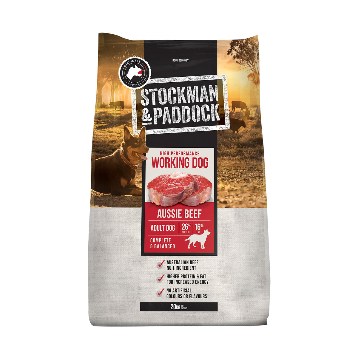 Stockman & Paddock™ Adult Working Dog Aussie Beef Dry Food