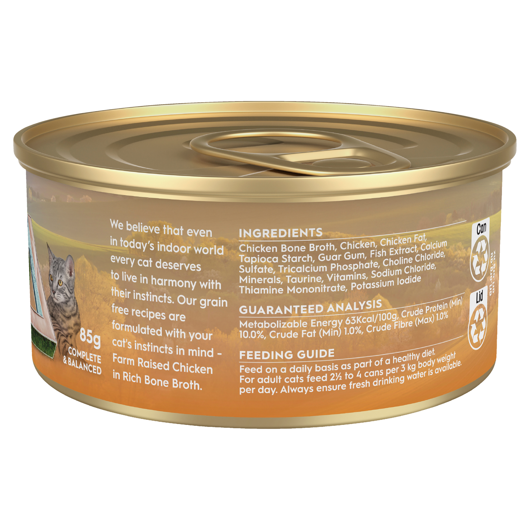 Trilogy™ Adult Cat Farm Raised Chicken in Bone Broth Wet Food