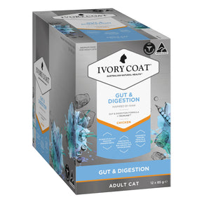 Ivory Coat Inspired by Raw Gut & Digestion Cat Formula (12 x 85g)