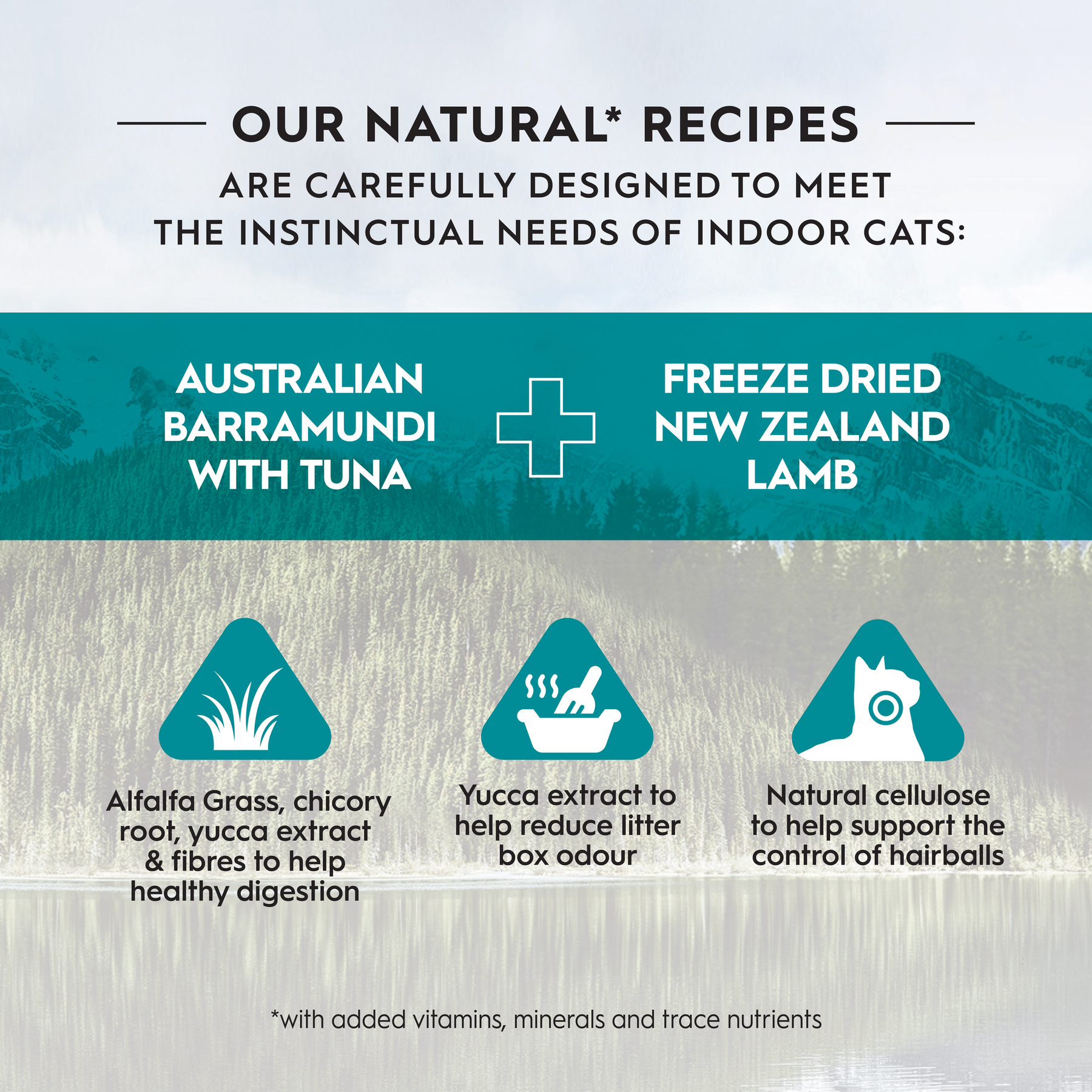 Trilogy™ Adult Cat Australian Barramundi with Tuna & Freeze Dried Lamb Dry Food