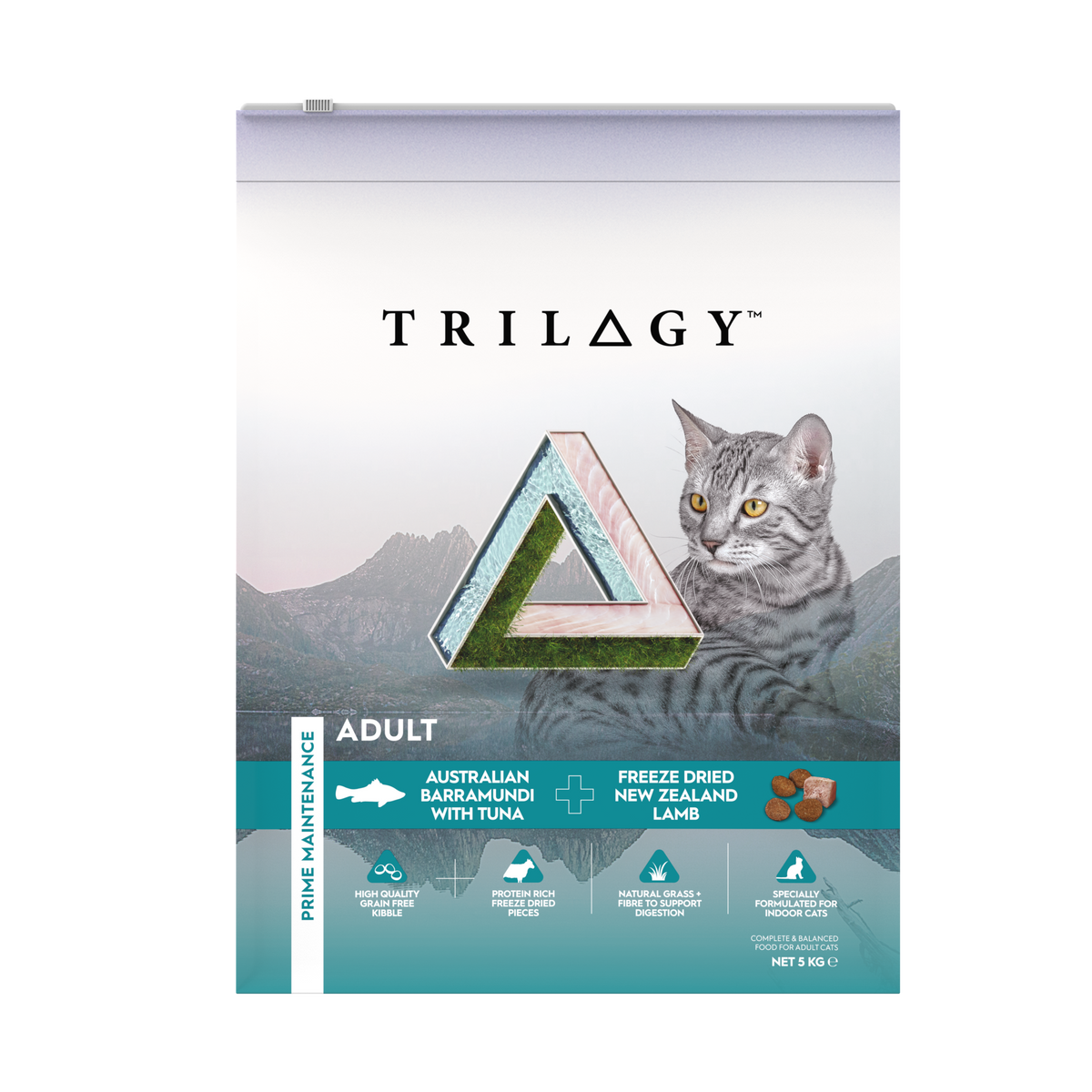 Trilogy™ Adult Cat Australian Barramundi with Tuna & Freeze Dried Lamb Dry Food