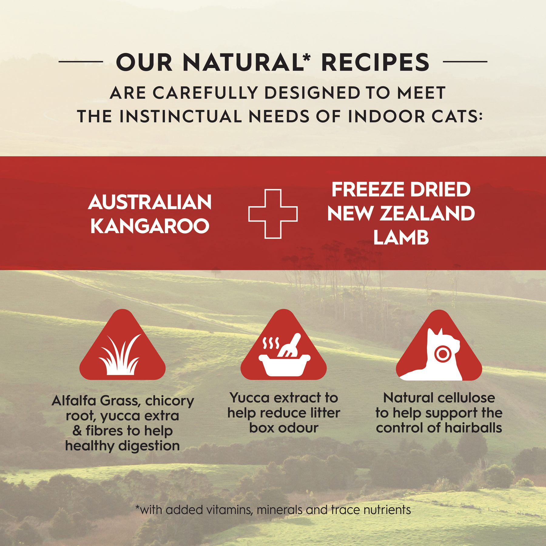 Trilogy™ Adult Cat Australian Kangaroo & Freeze Dried Lamb Dry Food