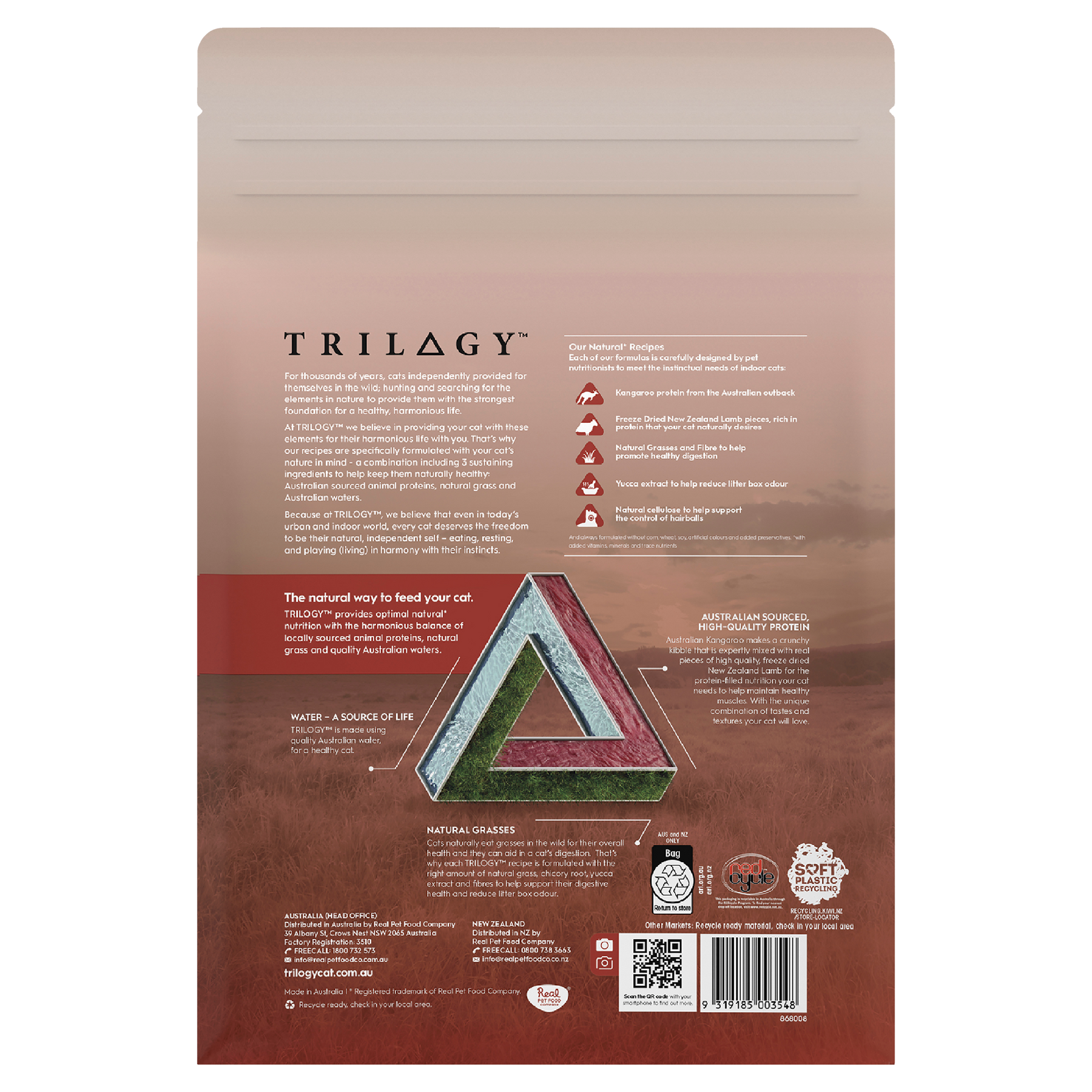 Trilogy™ Adult Cat Australian Kangaroo & Freeze Dried Lamb Dry Food