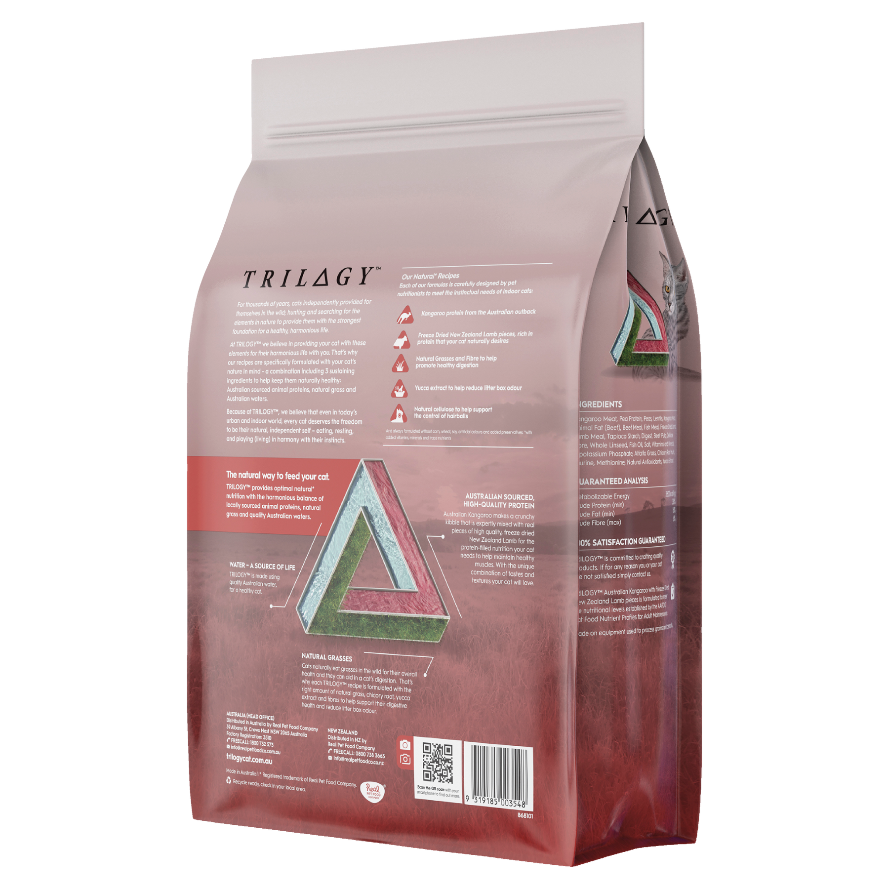 Trilogy™ Adult Cat Australian Kangaroo & Freeze Dried Lamb Dry Food