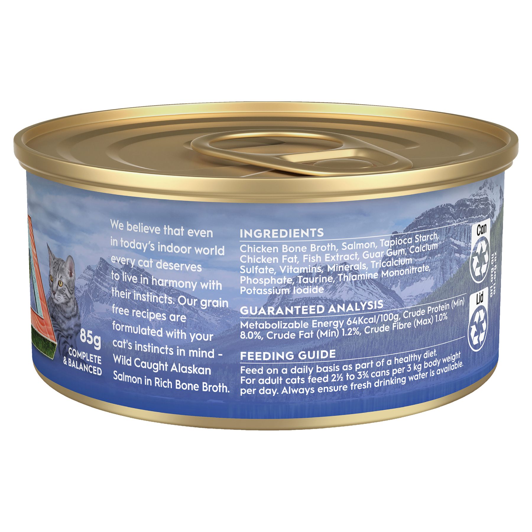Trilogy™ Adult Cat Wild Caught Alaskan Salmon in Bone Broth Wet Food