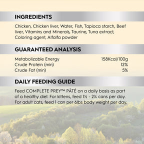 Trilogy™ All Cat Life Stages Complete Prey™ Pâté Farm Raised Chicken Wet Food