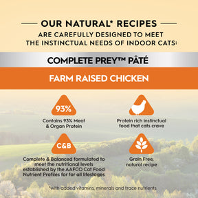 Trilogy™ All Cat Life Stages Complete Prey™ Pâté Farm Raised Chicken Wet Food