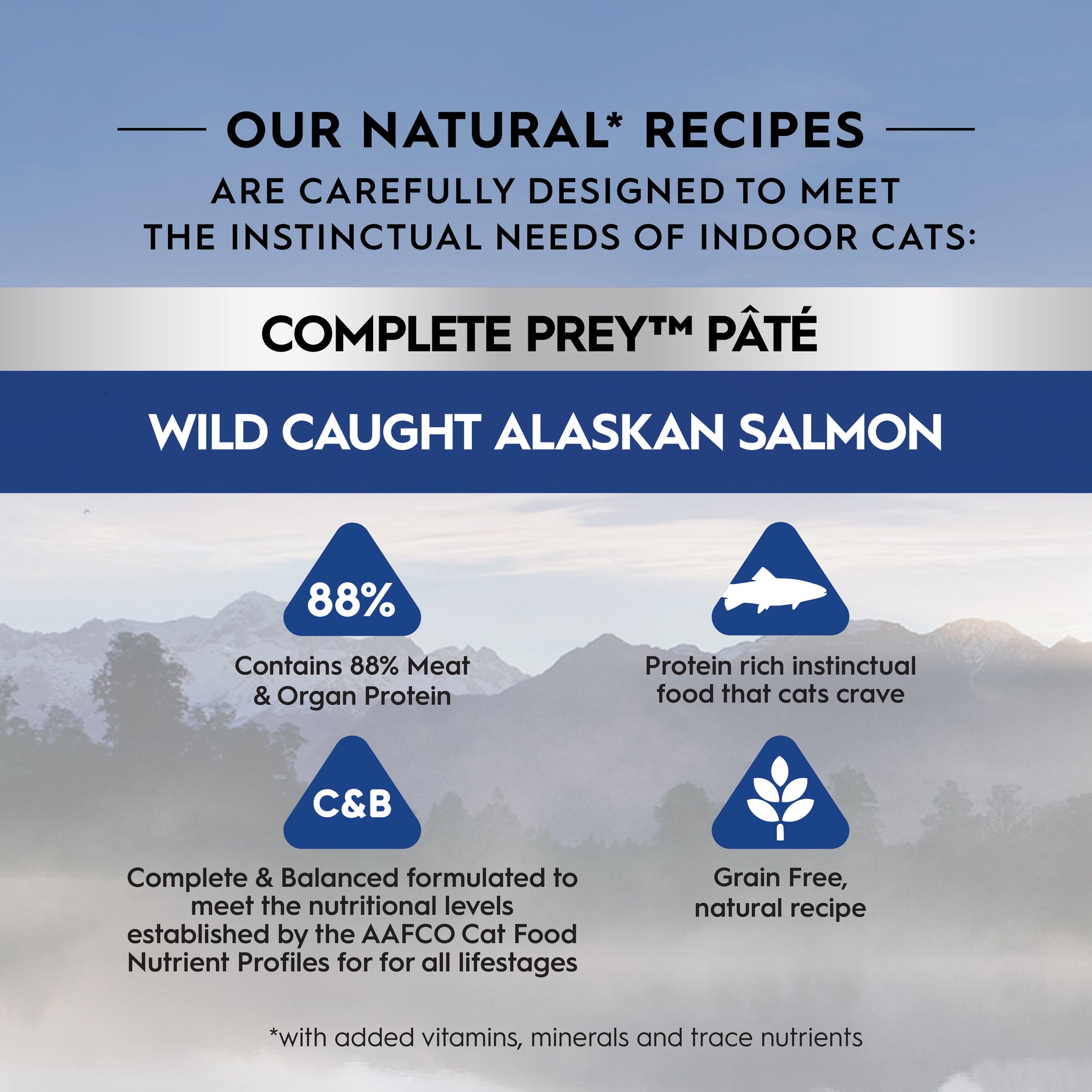 Trilogy™ All Cat Life Stages Complete Prey™ Pâté Wild Alaskan Salmon Set Food
