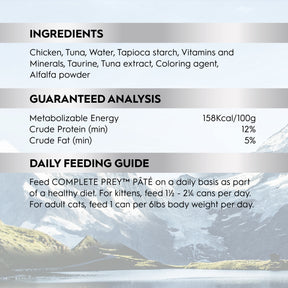 Trilogy™ All Cat Life Stages Complete Prey™ Pâté Wild Caught Tuna Wet Food