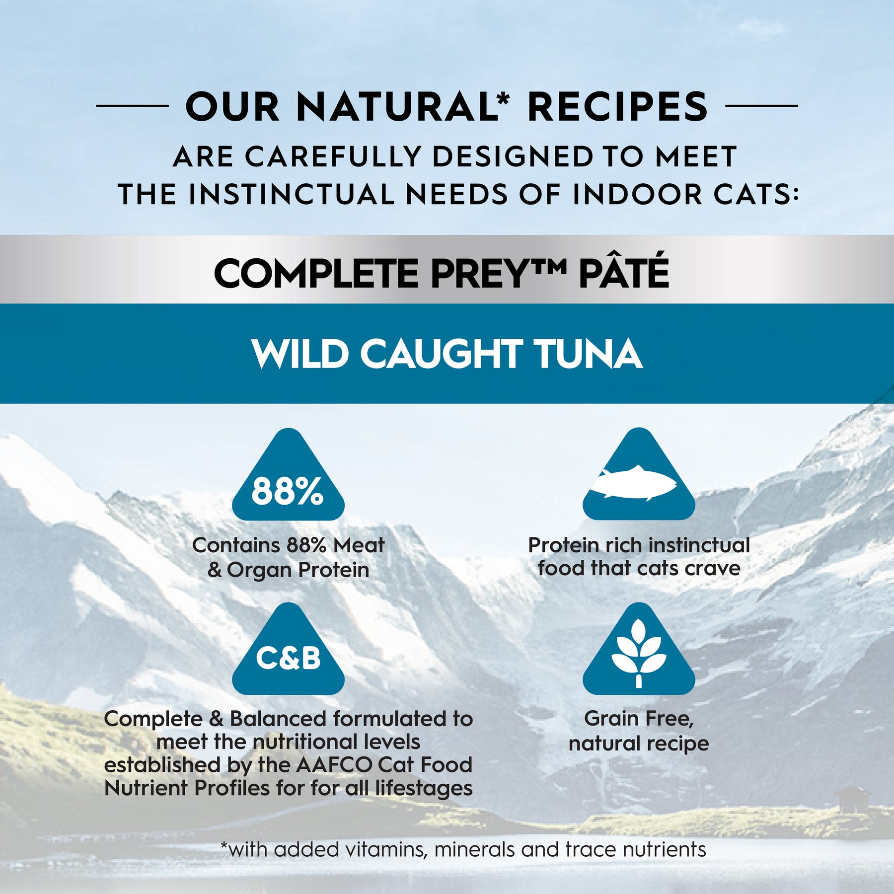 Trilogy™ All Cat Life Stages Complete Prey™ Pâté Wild Caught Tuna Wet Food