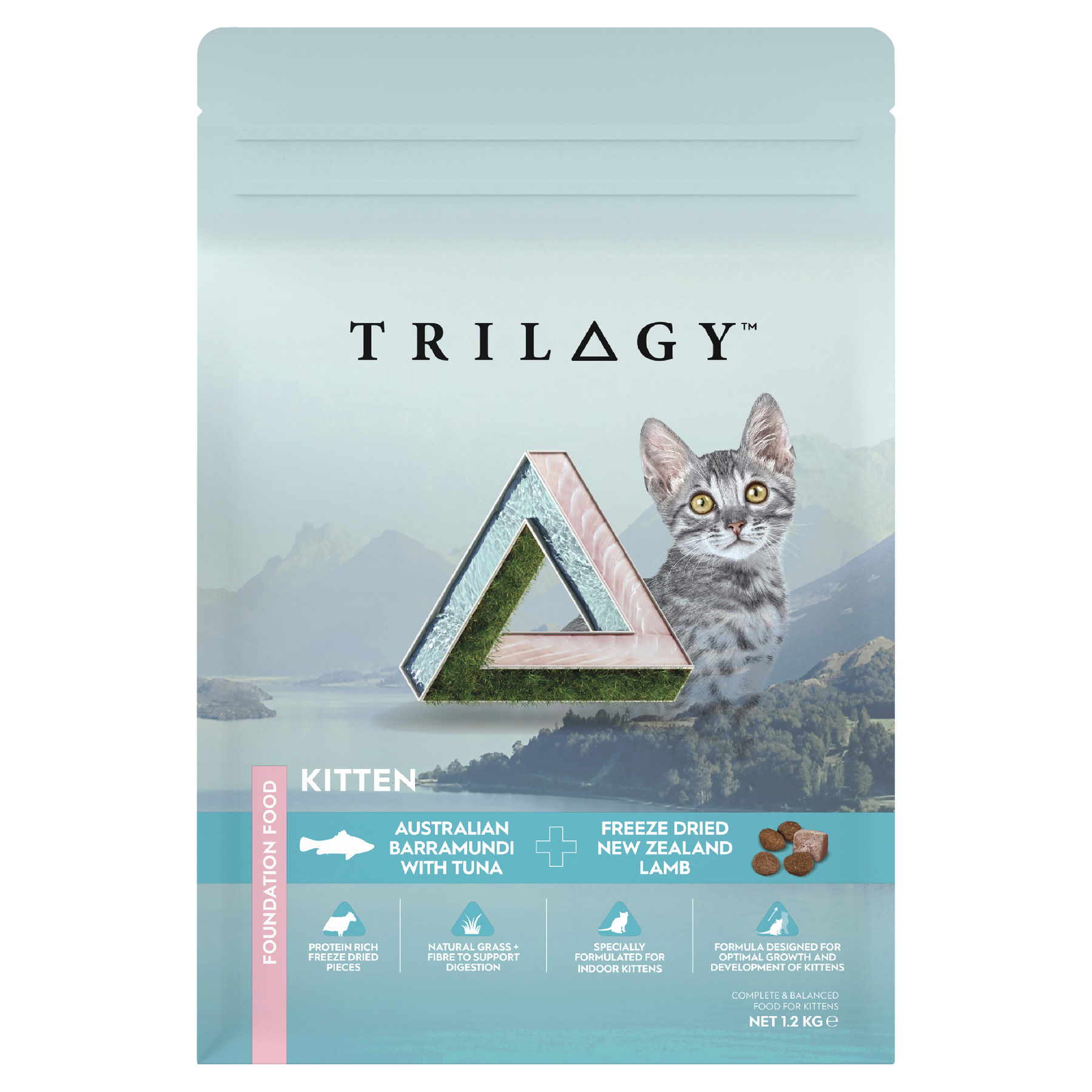 Trilogy™ Kitten Australian Barramundi with Tuna & Freeze Dried Lamb Dry Food