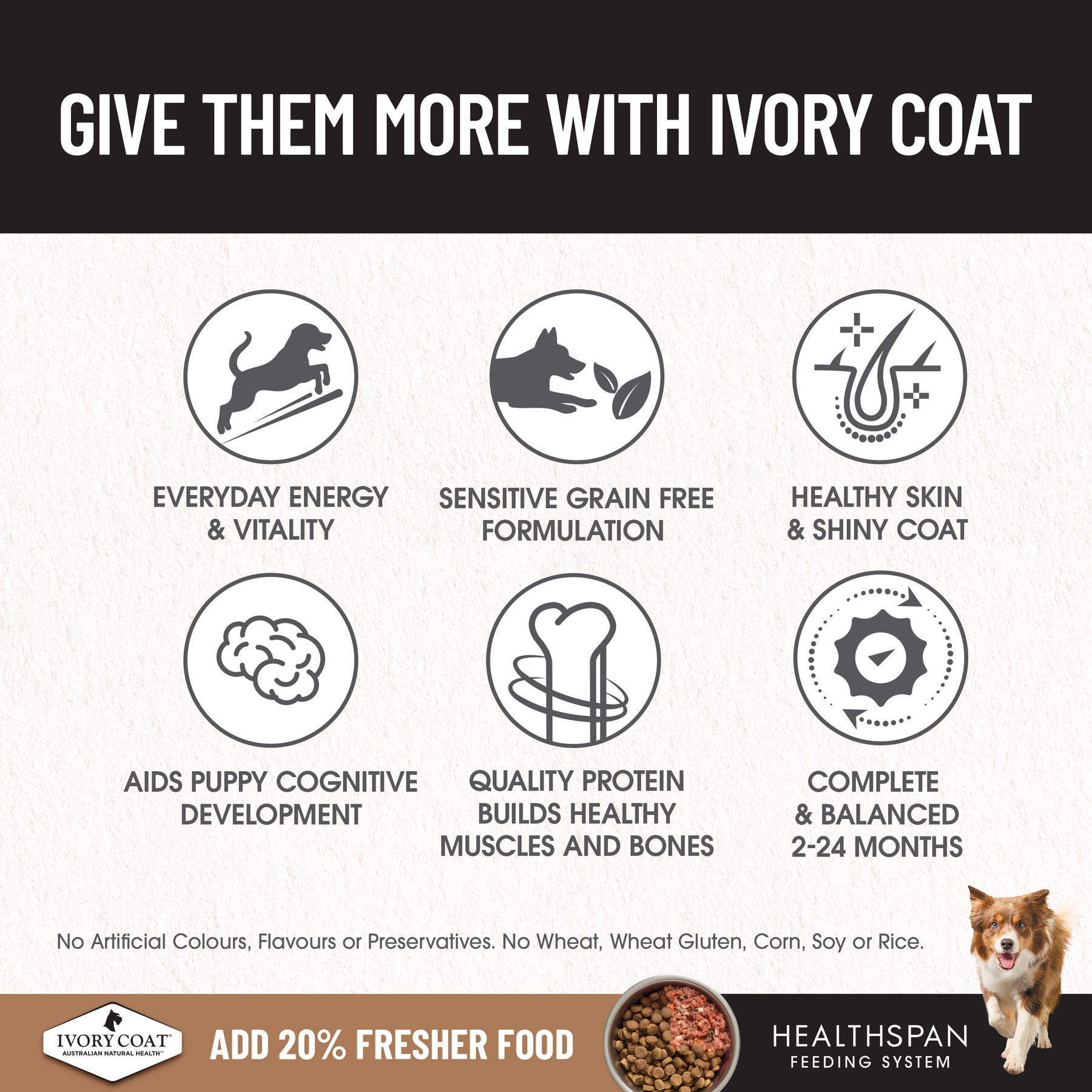 Ivory Coat™ Grain Free Puppy Chicken Dry Food