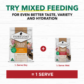 Grain Free Adult Wet Cat Food Chicken, Beef & Lamb in Gravy