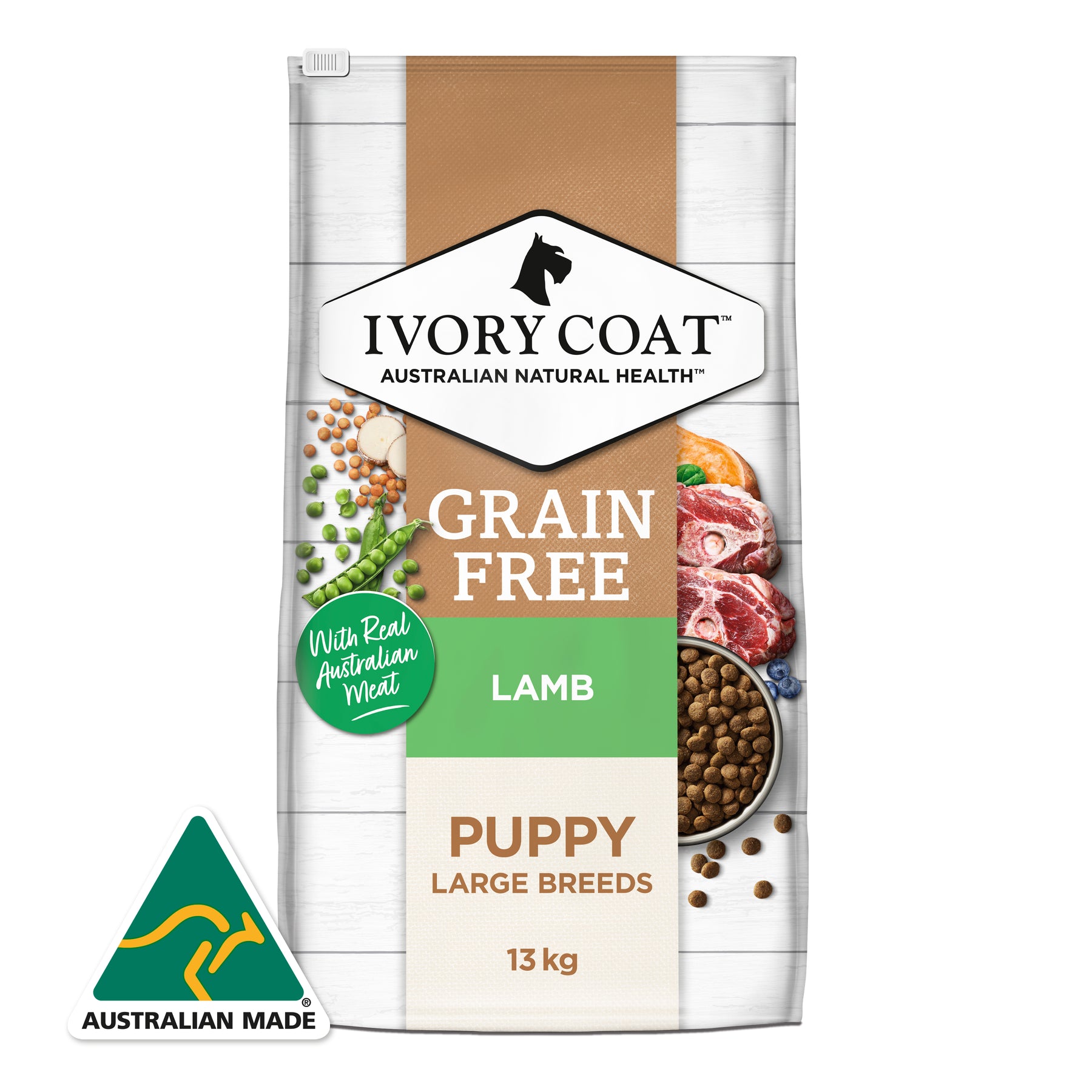 Grain Free Puppy Large Breed Dry Dog Food Lamb 2kg